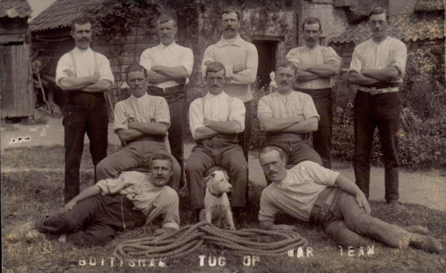 Bottisham tug of war team c1915